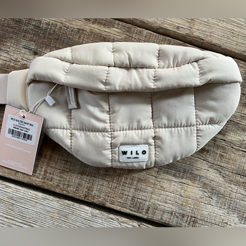 Wilo the Label Quilted Waist Bag (Clay)